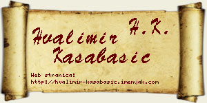Hvalimir Kasabašić vizit kartica